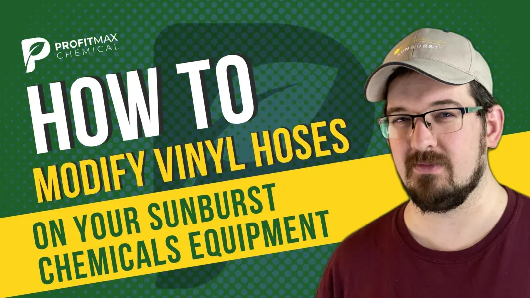 How to modify vinyl hoses on Sunburst Chemicals Equipment.