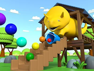 Learn with Dino the Dinosaur: Dino plays Marbles/The bouncing balls