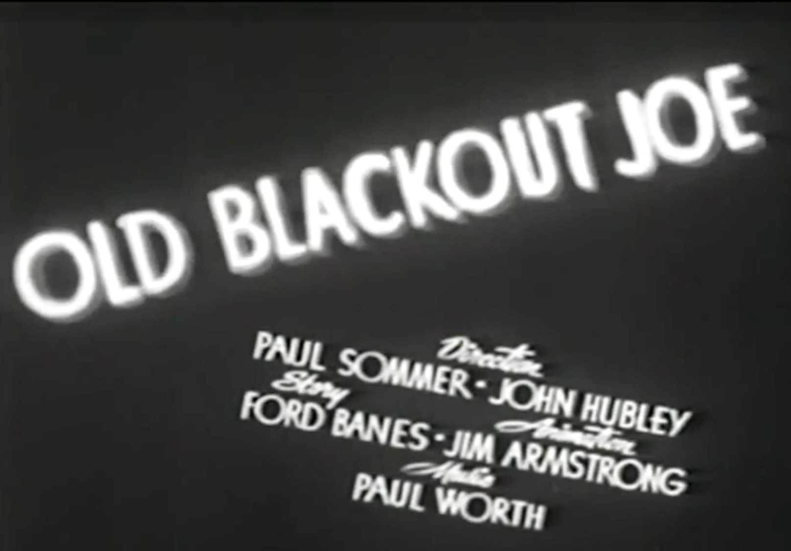 Old Blackout Joe