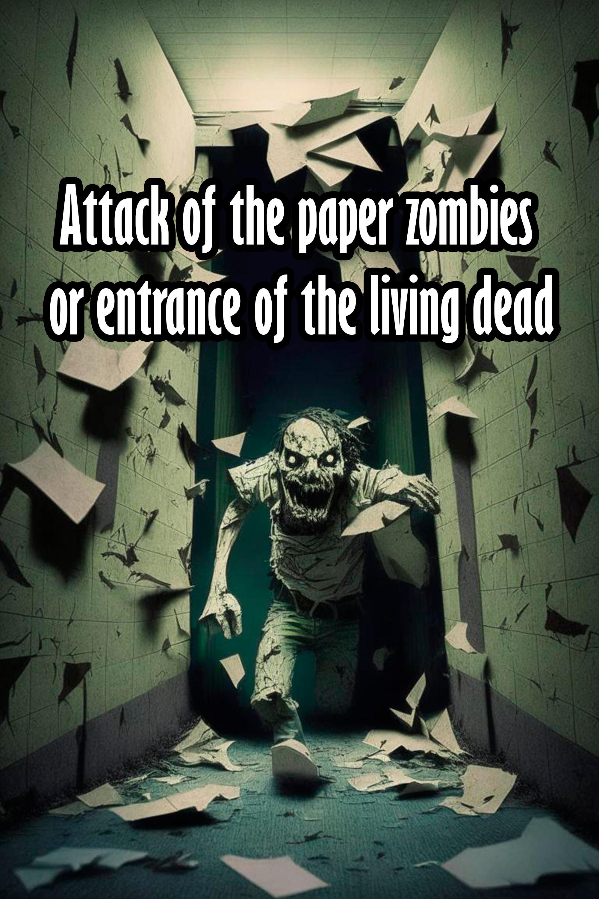 Attack of the paper zombies or entrance of the living dead