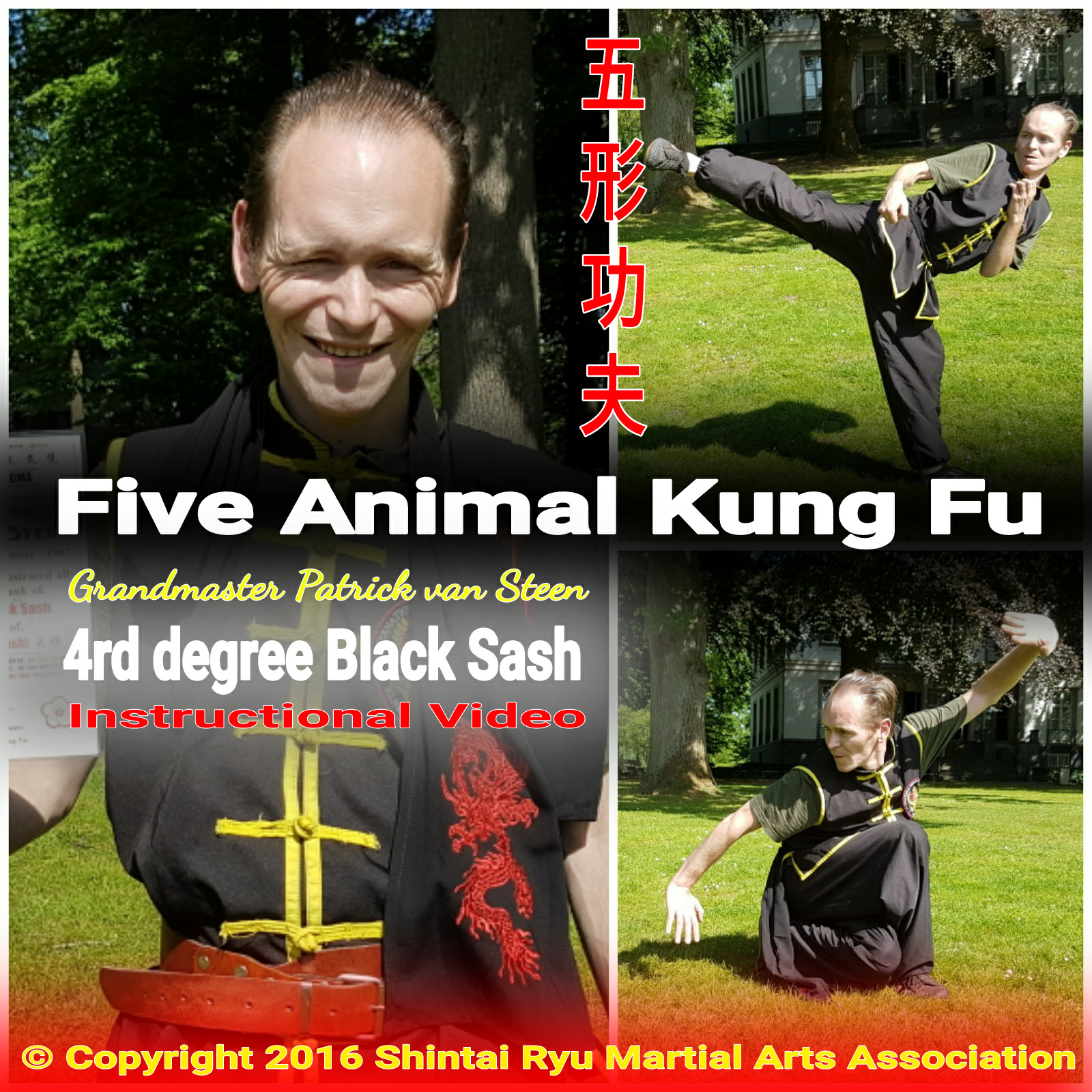 Five Animal Kung Fu 4rd Degree Black Sash