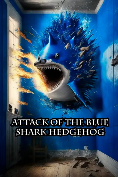 Attack of the blue shark hedgehog