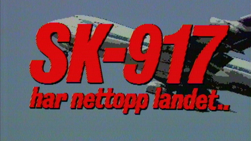 SK-917 har nettopp landet..