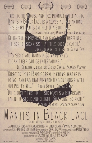 Mantis in Black Lace