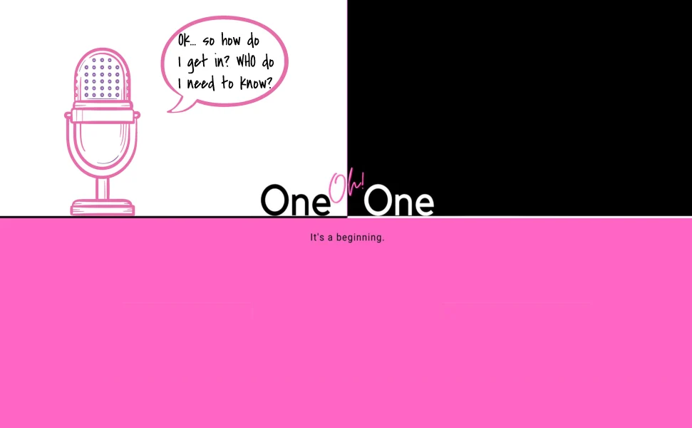 One Oh! One: It's a beginning