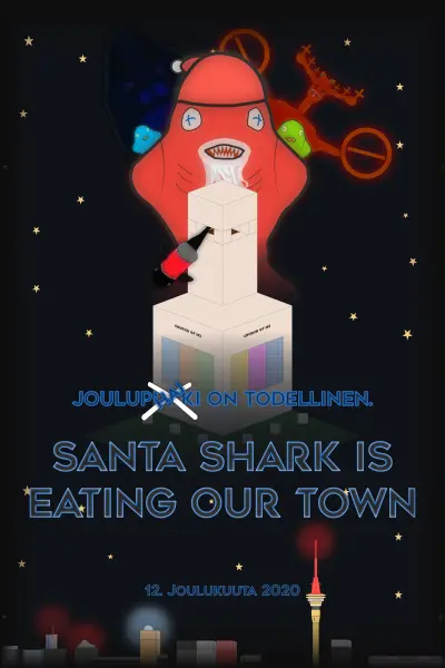 Santa Shark Is Eating Our Town