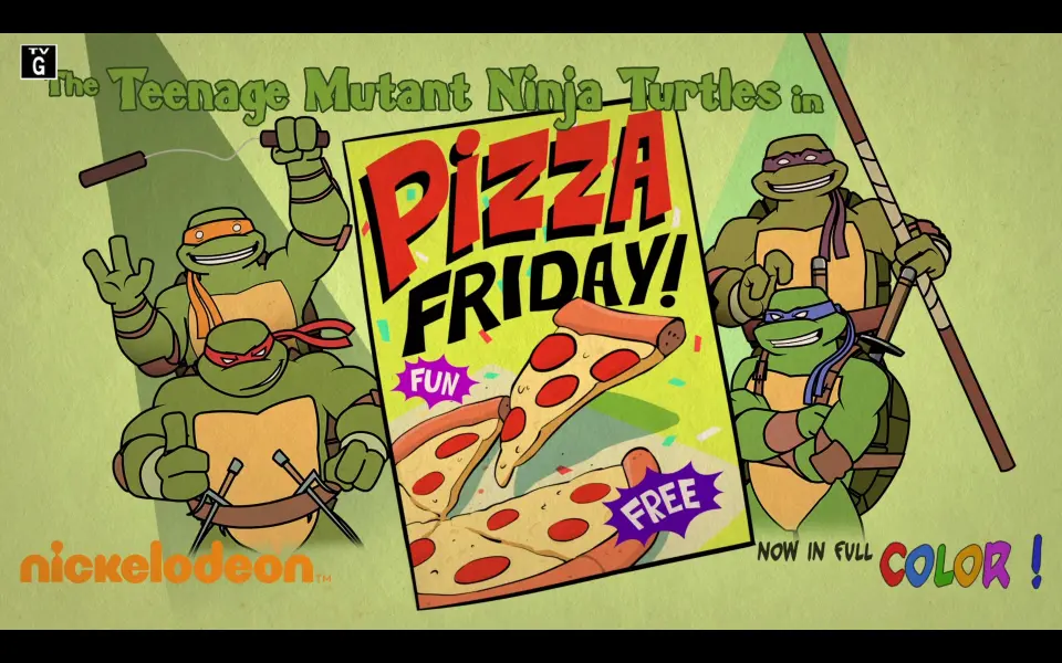 Teenage Mutant Ninja Turtles in Pizza Friday!
