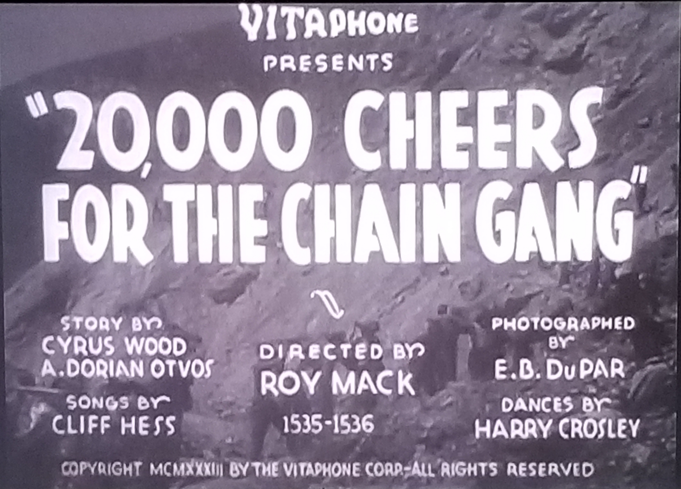 20, 000 Cheers for the Chain Gang