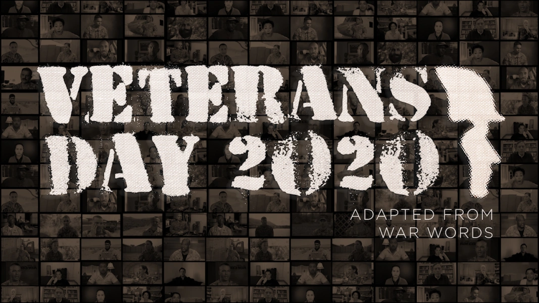 Veterans Day 2020, an adaptation of War Words