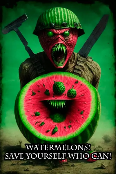 Watermelons! Save yourself who can!