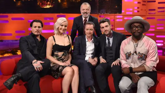 Johnny Depp/Jennifer Lawrence/James McAvoy/Jack Whitehall/will.i.am