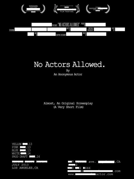 No Actors Allowed