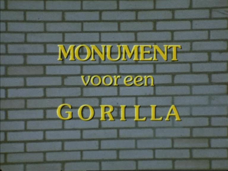 Een monument voor een gorilla
