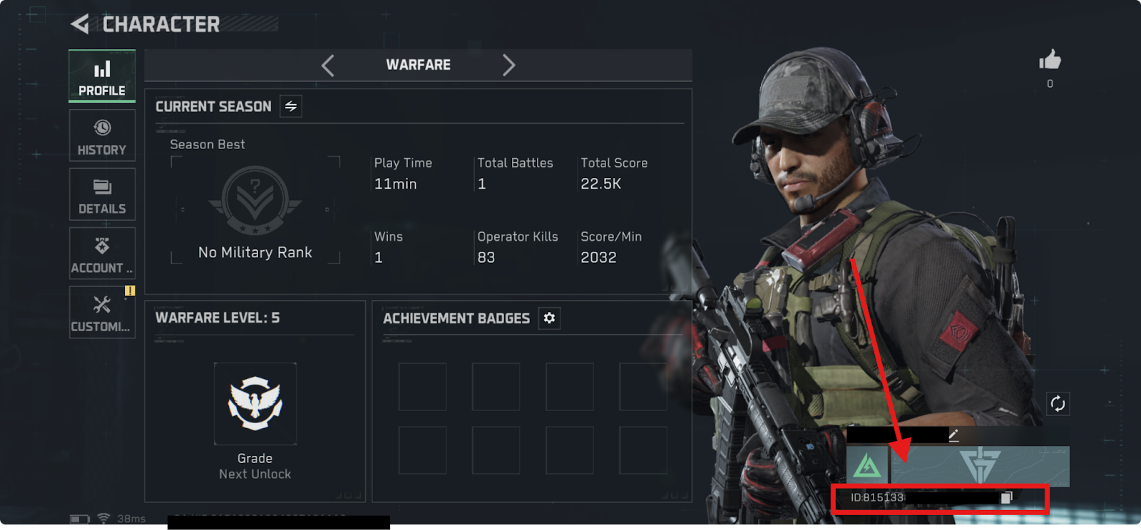 Find your Delta Force UID