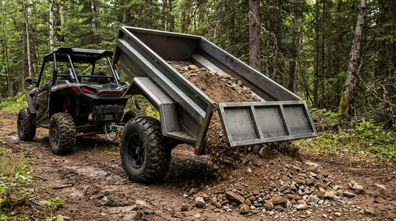 The Guide to UTV Dump Trailers: Features, Types, and Uses