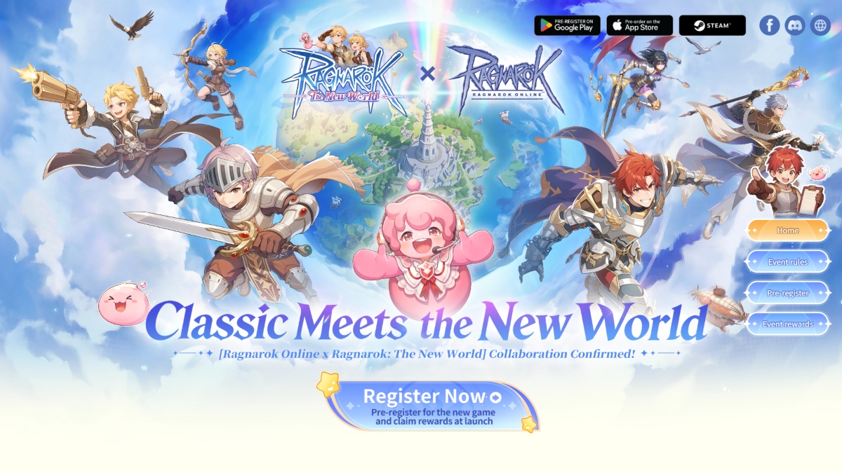 Ragnarok The New World Pre-Registration Opens: SEA Server, Classes, and What's New