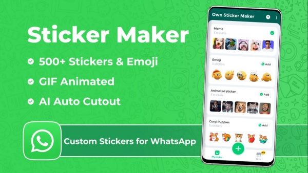 Download der neuesten Version von Sticker Maker for WhatsApp APK 2024 für Android und Installation image