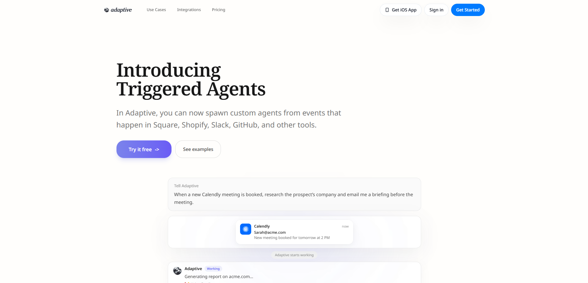 Triggered Agents by Adaptive: Reviews, Features, Pricing, Guides, and ...