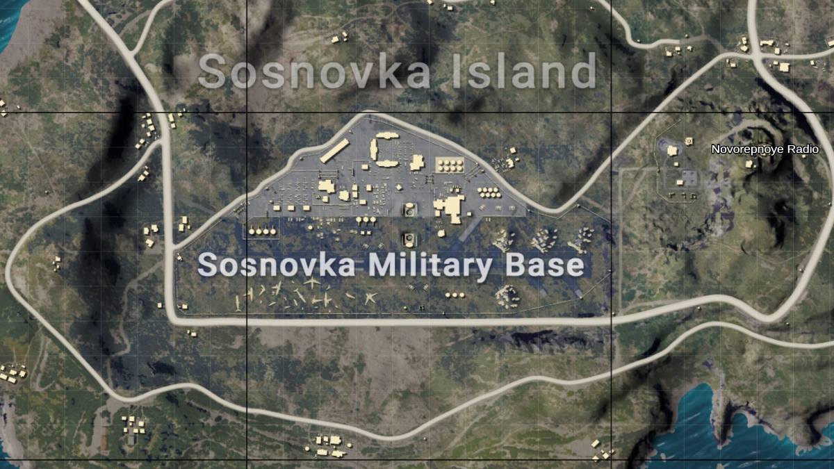 PUBG MOBILE Map Guide - Erangel - Sosnovka Military Base and Novorepnoye image