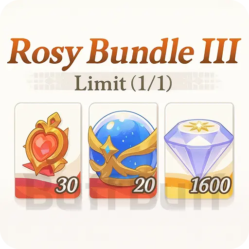 Paquete Rosy Ⅲ 1600 Cristales de Dragón（1480+120）