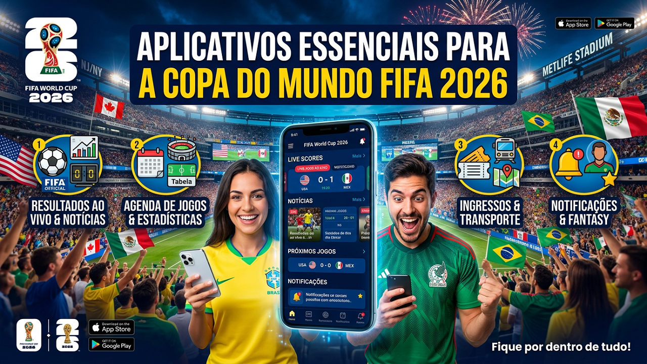 Aplicativos essenciais para a Copa do Mundo FIFA 2026: resultados, estatísticas e acompanhamento ao vivo
