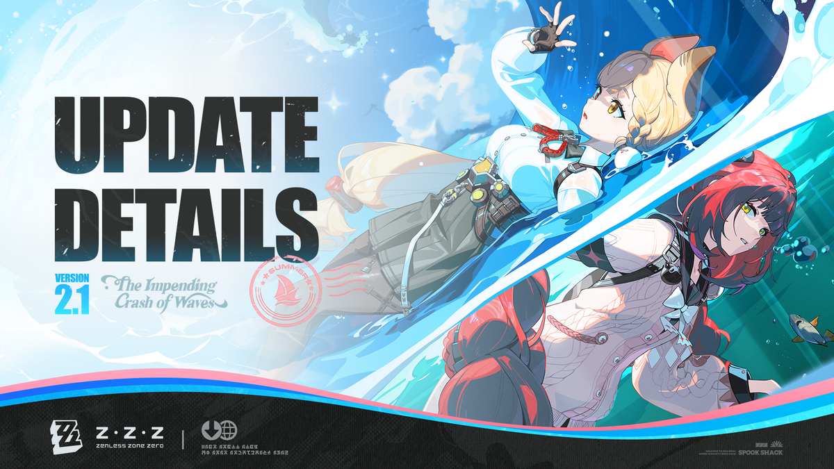 Zenless Zone Zero Version 2.1 "The Impending Crash of Waves" Update Details image