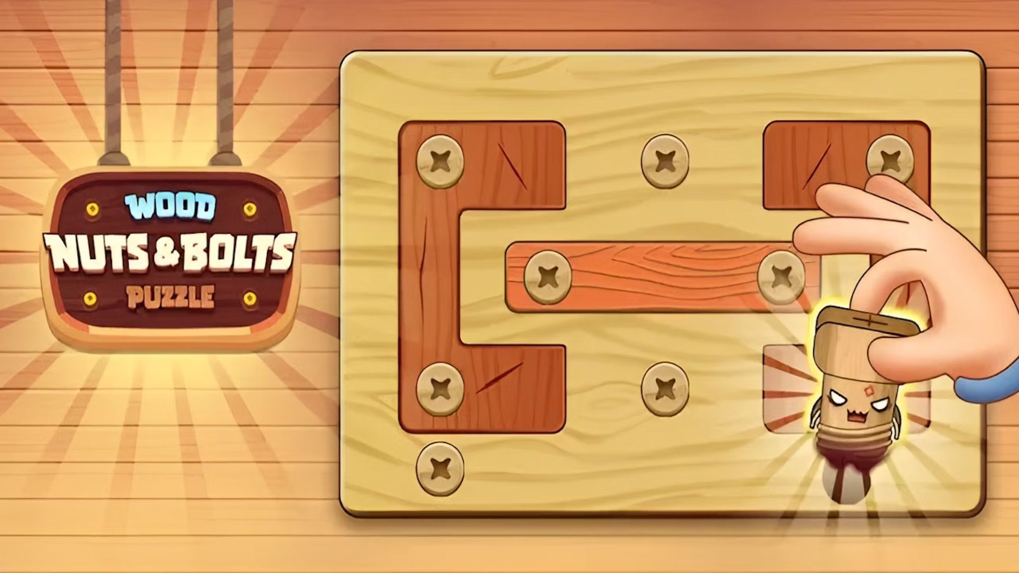 Wood Nuts & Bolts Puzzle: El Desafiante Rompecabezas de Madera que Pondrá a Prueba tu Ingenio