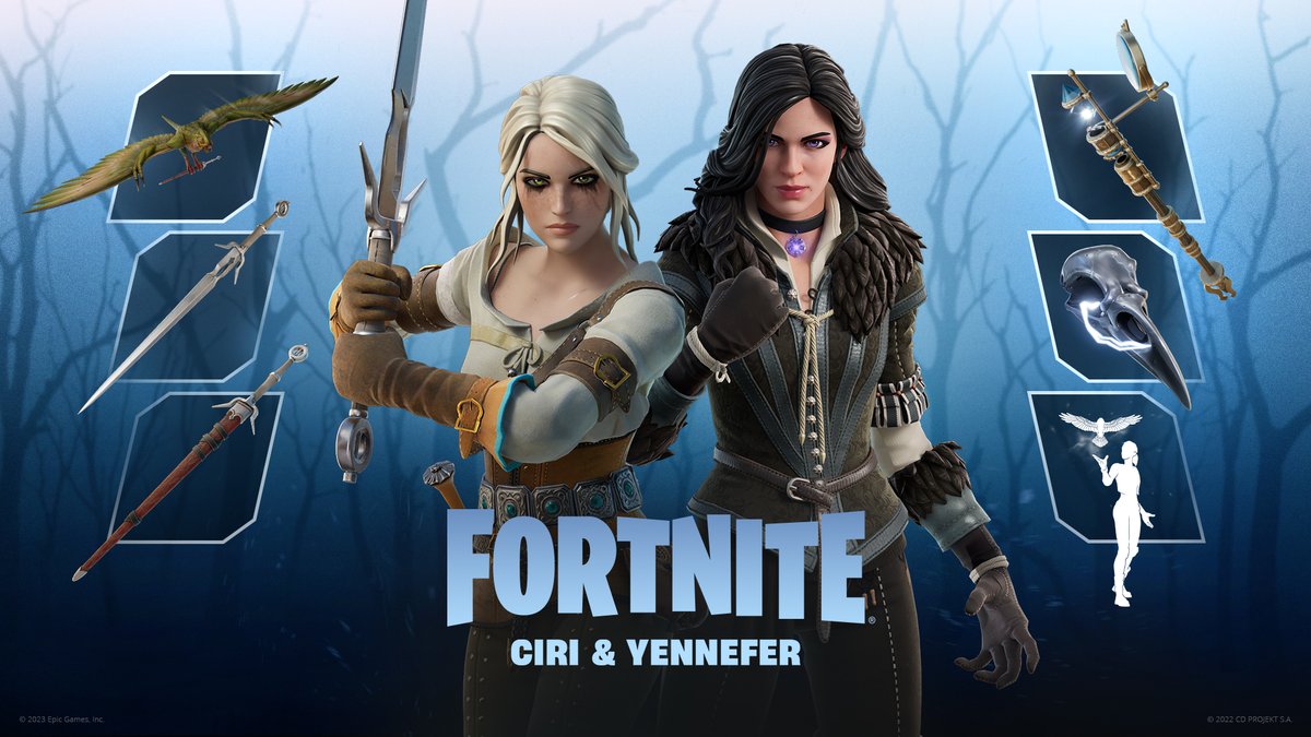 Ciri And Yennefer of Vengerberg Make Their Way to Fortnite As Skins image