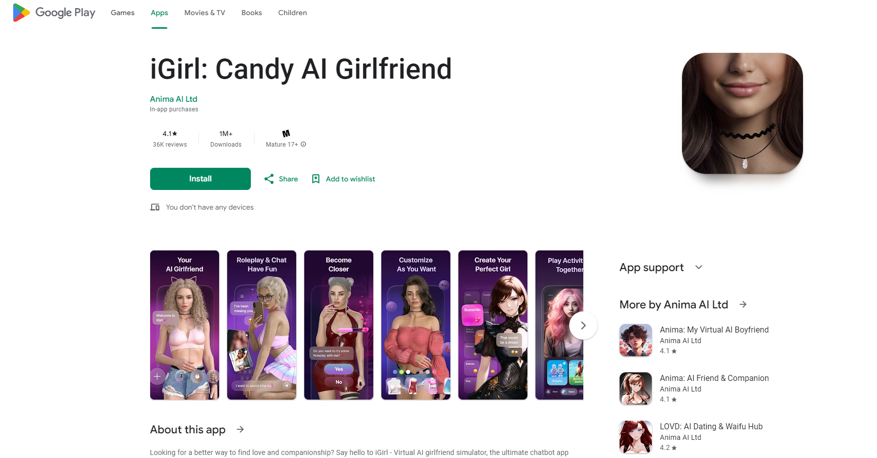 iGirl: Candy AI Girlfriend