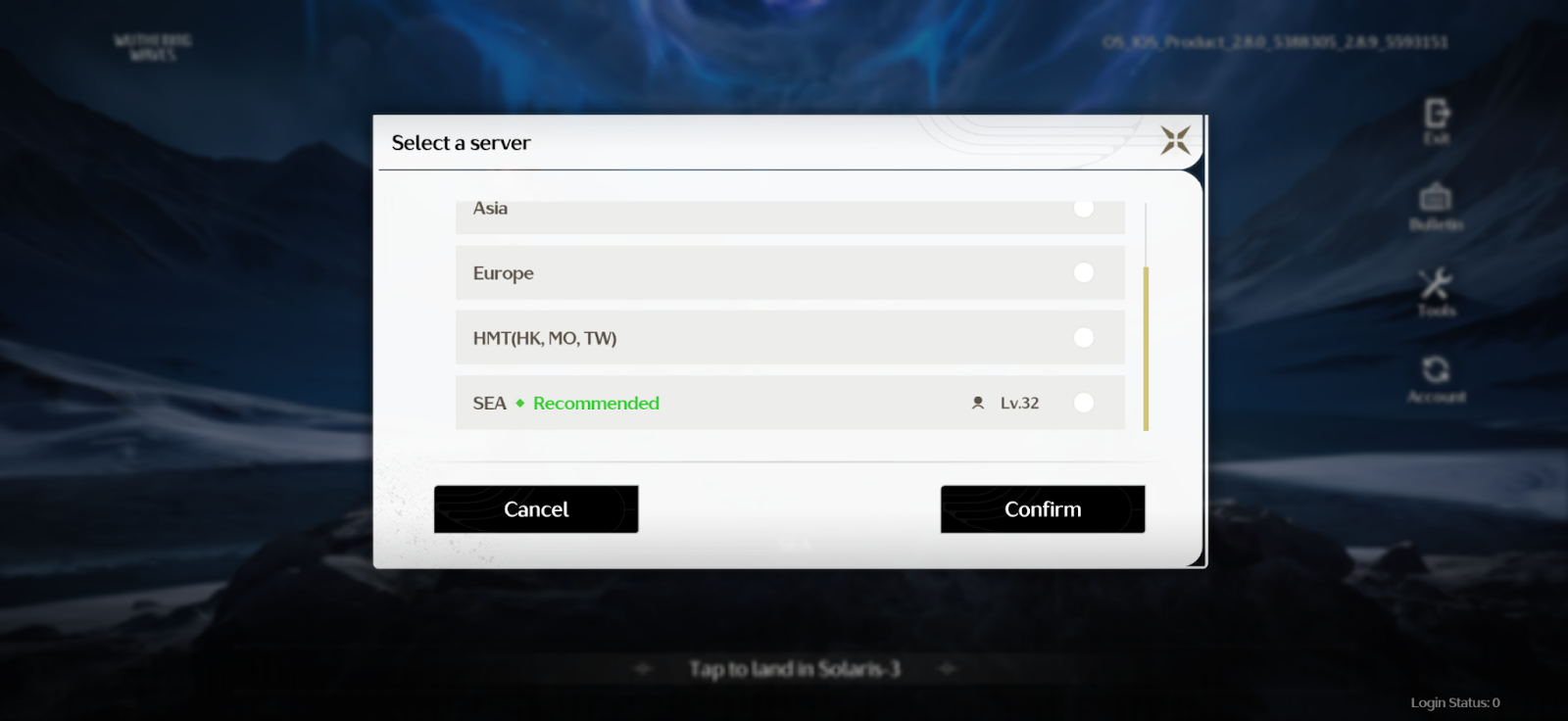 showing your account level 