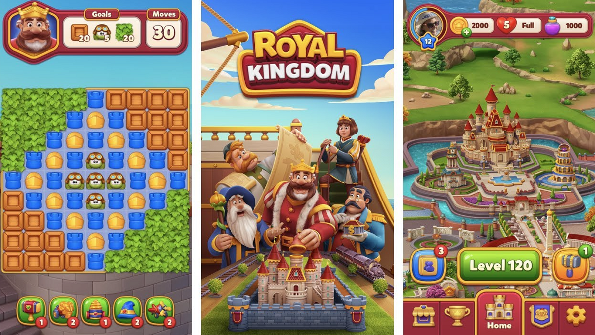 Royal Kingdom Review : Plongez dans l'univers captivant des puzzles et de la construction