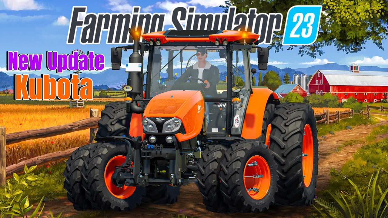 Farming Simulator 23 apresenta nova linha de tratores Kubota na última atualização