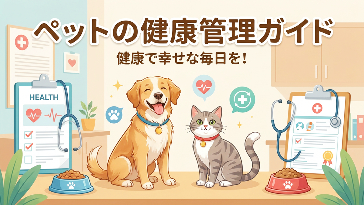 ペットの健康管理ガイド｜犬・猫の体調変化を早めに見つけるための観察ポイントとは