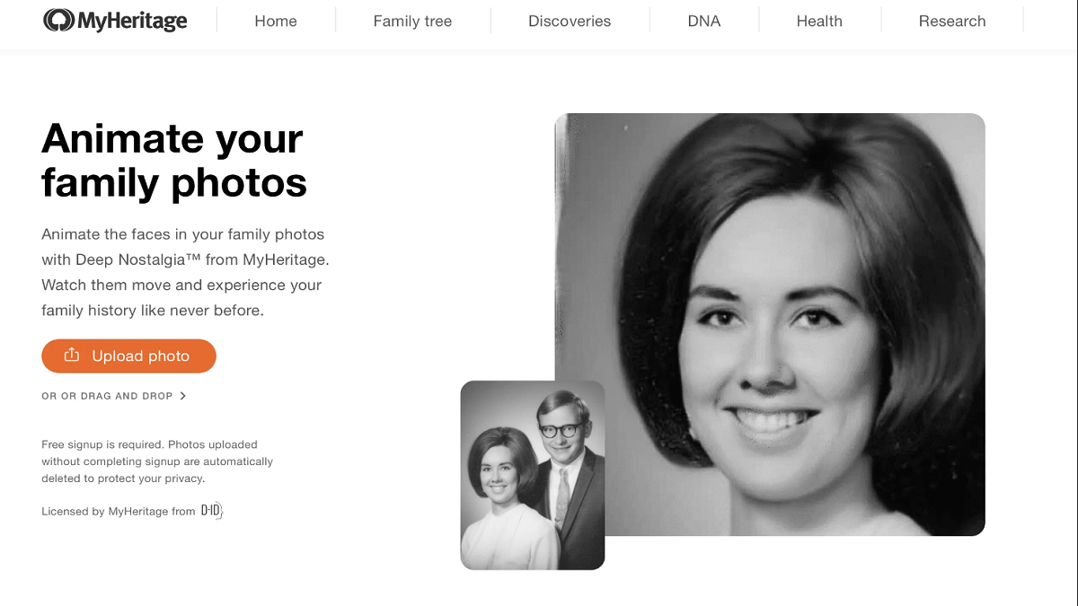 How to Use Deep Nostalgia: Animate Family Photos Guide