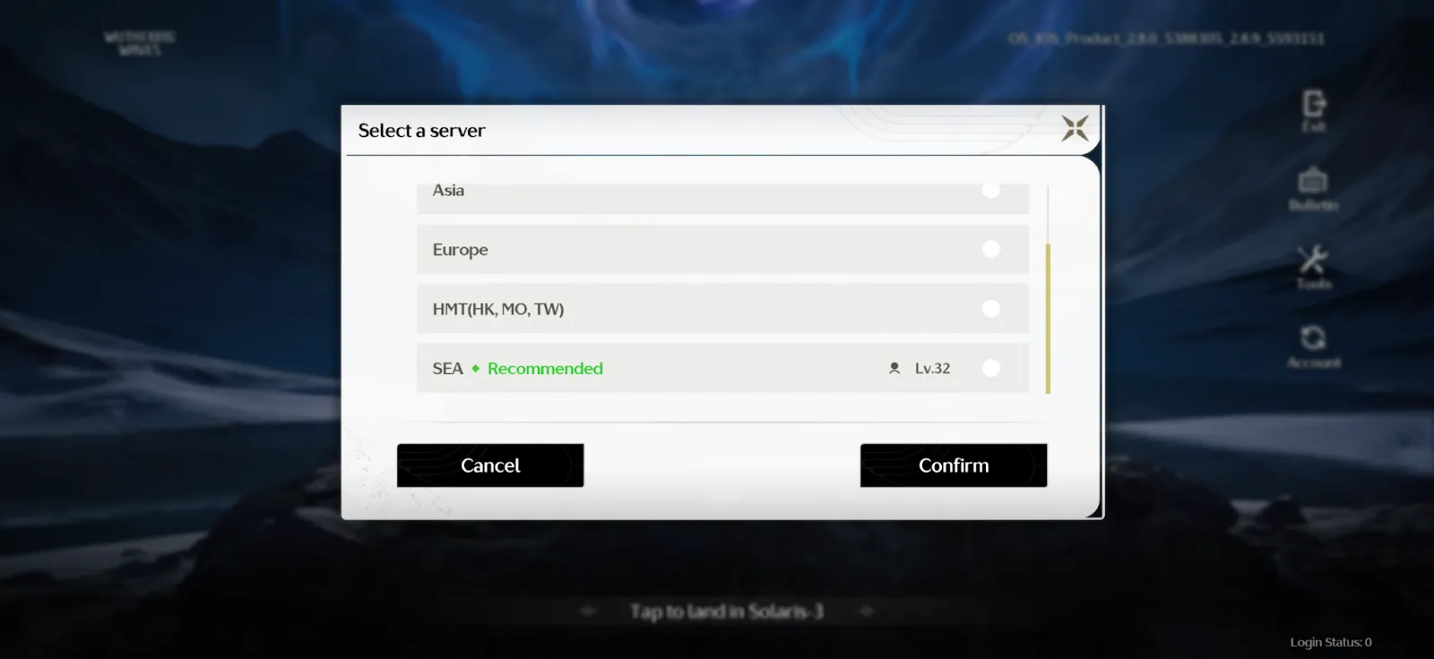 showing your account level 