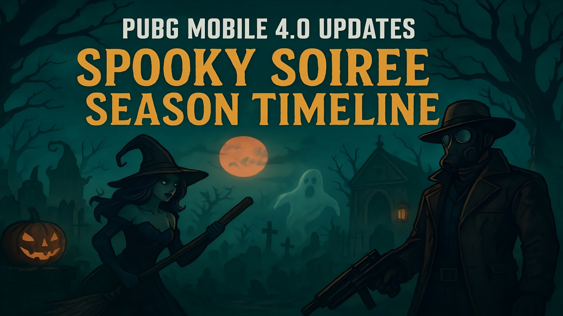 PUBG Mobile 4.0 Updates | Spooky Soiree Season Timeline image