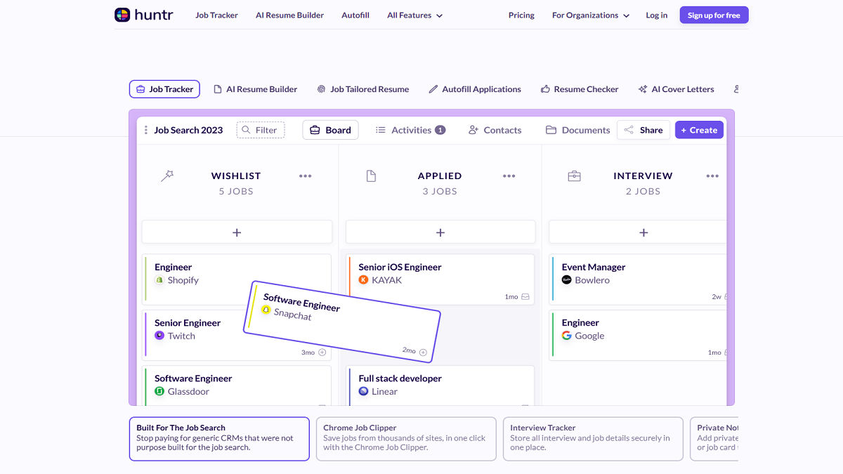 Huntr Review AIPowered Job Search Platform in 2024