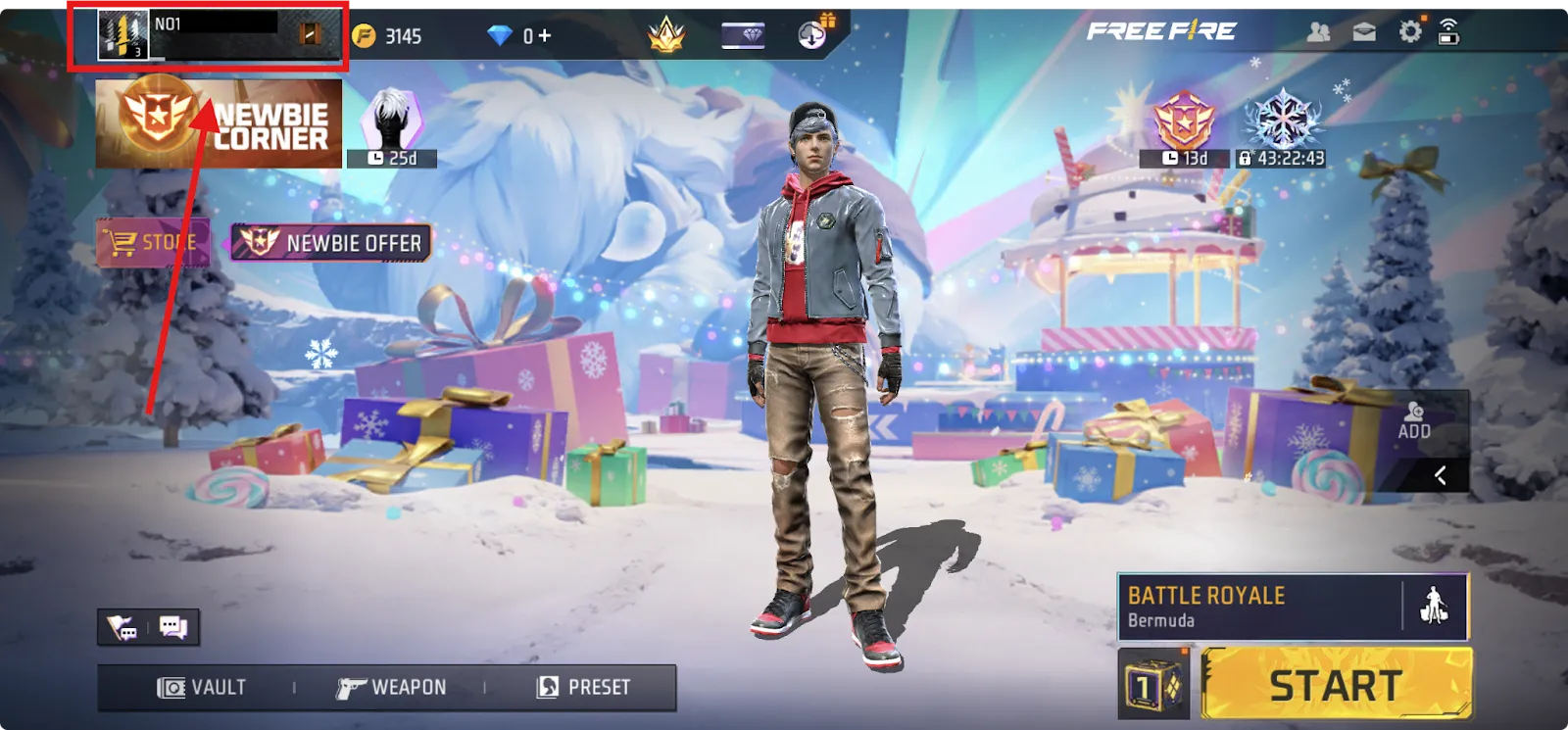 select your username/avatar