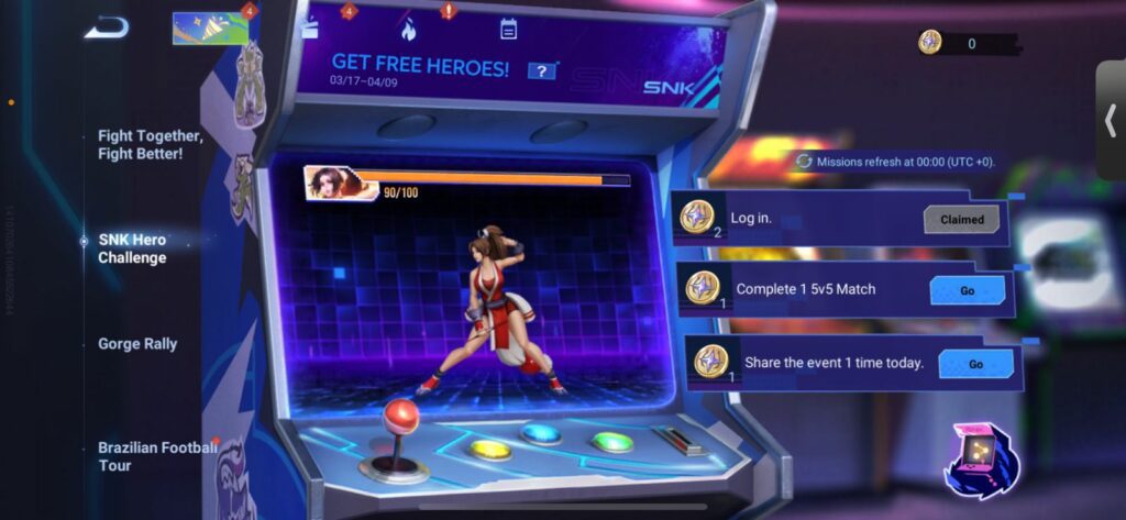 How to Get SNK Hero Mai in Honor of Kings