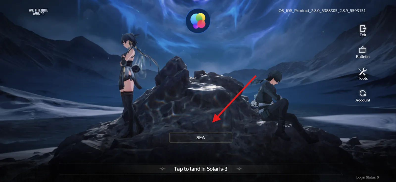 select the “Server” 