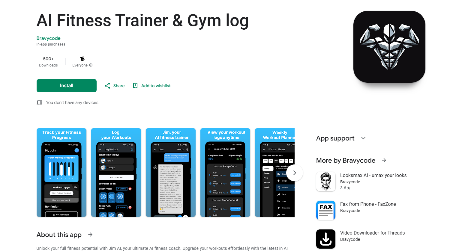 AI Fitness Trainer & Gym Log