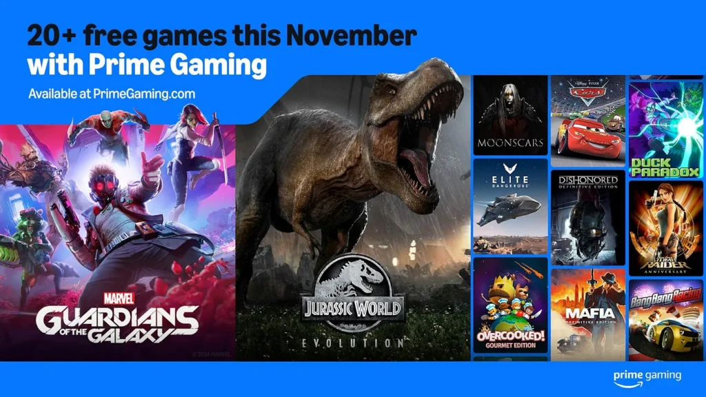 Amazon Libera Dishonored, Disney Pixar Cars e Mais de Graça no Prime Gaming image