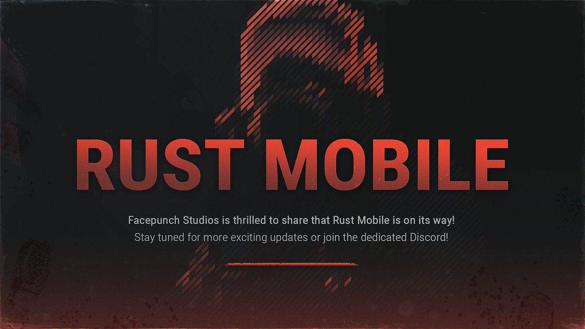 Facepunch Studios anuncia oficialmente Rust Mobile, já disponível para pré-registro