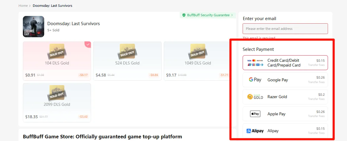 complete the payment