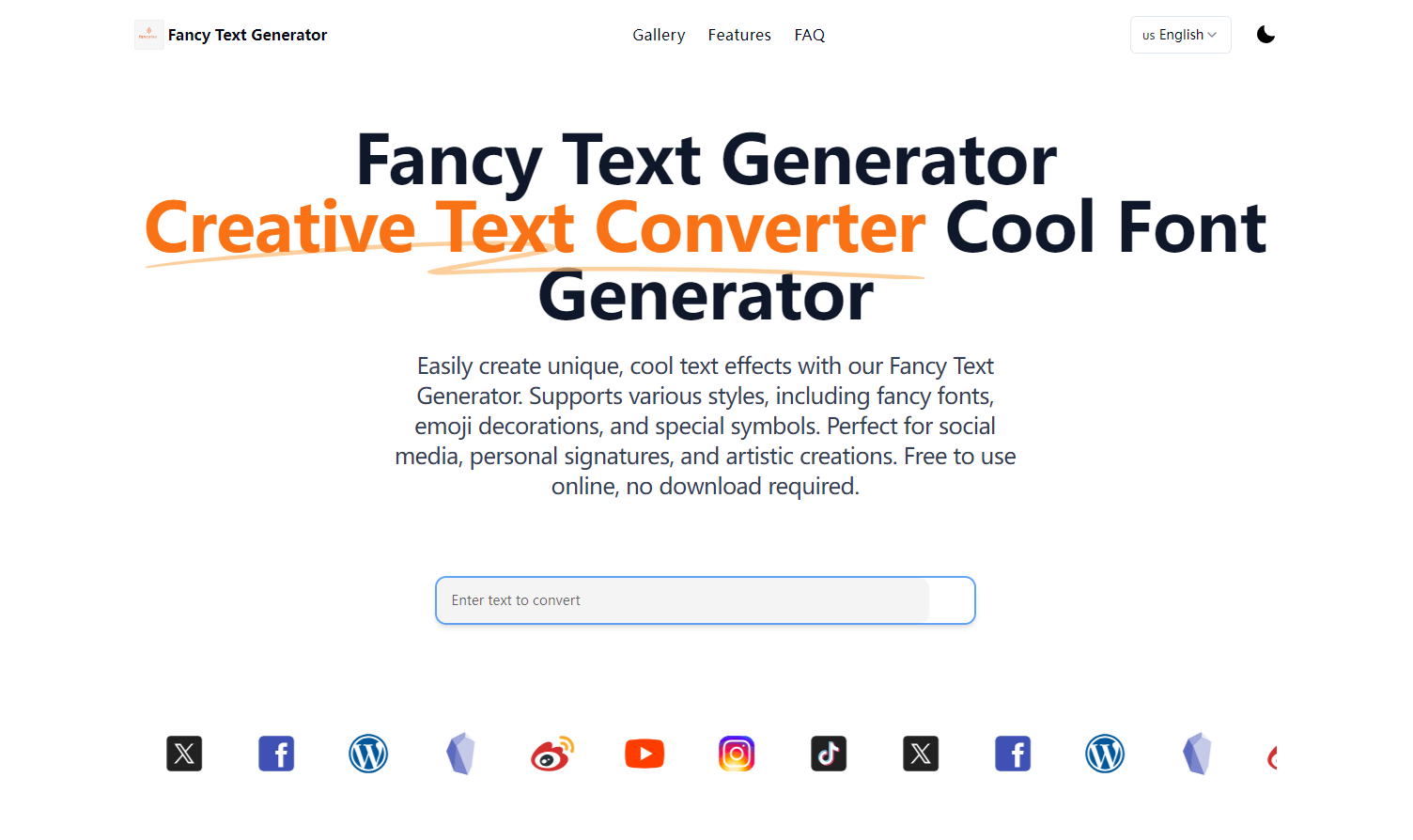 Fancy Text Generator