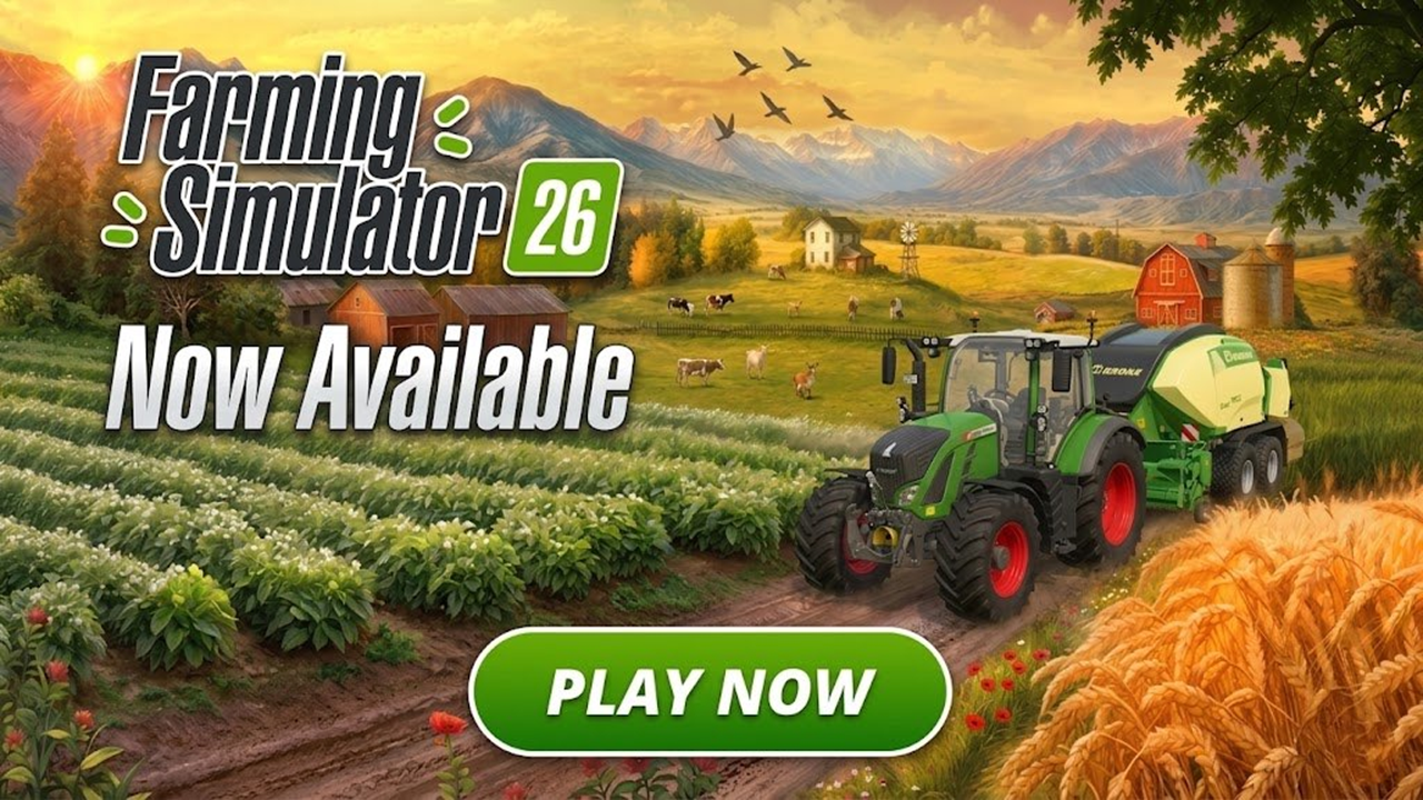Farming Simulator 26 Launches on Mobile and Switch with Next-Gen Farming Realism