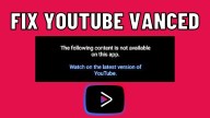 Como corrigir o problema do YouTube Vanced que não está funcionando