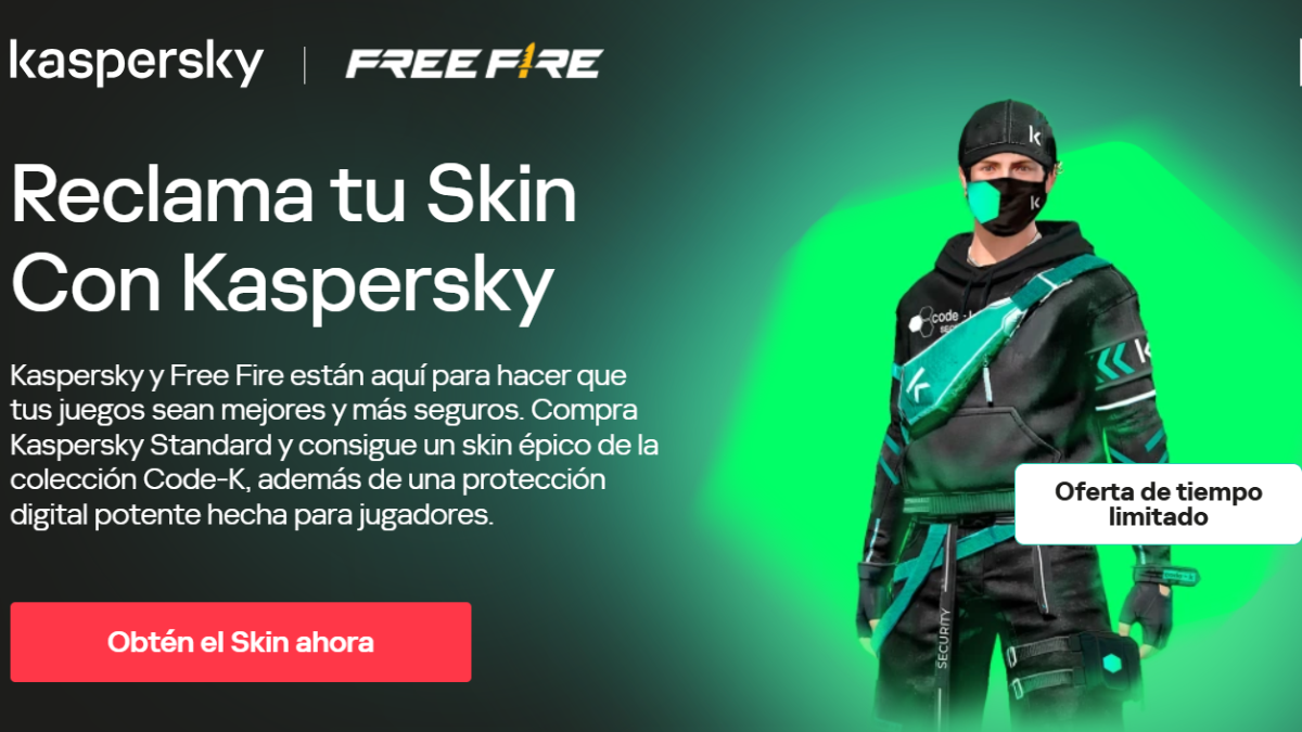 Cómo obtener el Skin Code-K de Kaspersky en Free Fire image