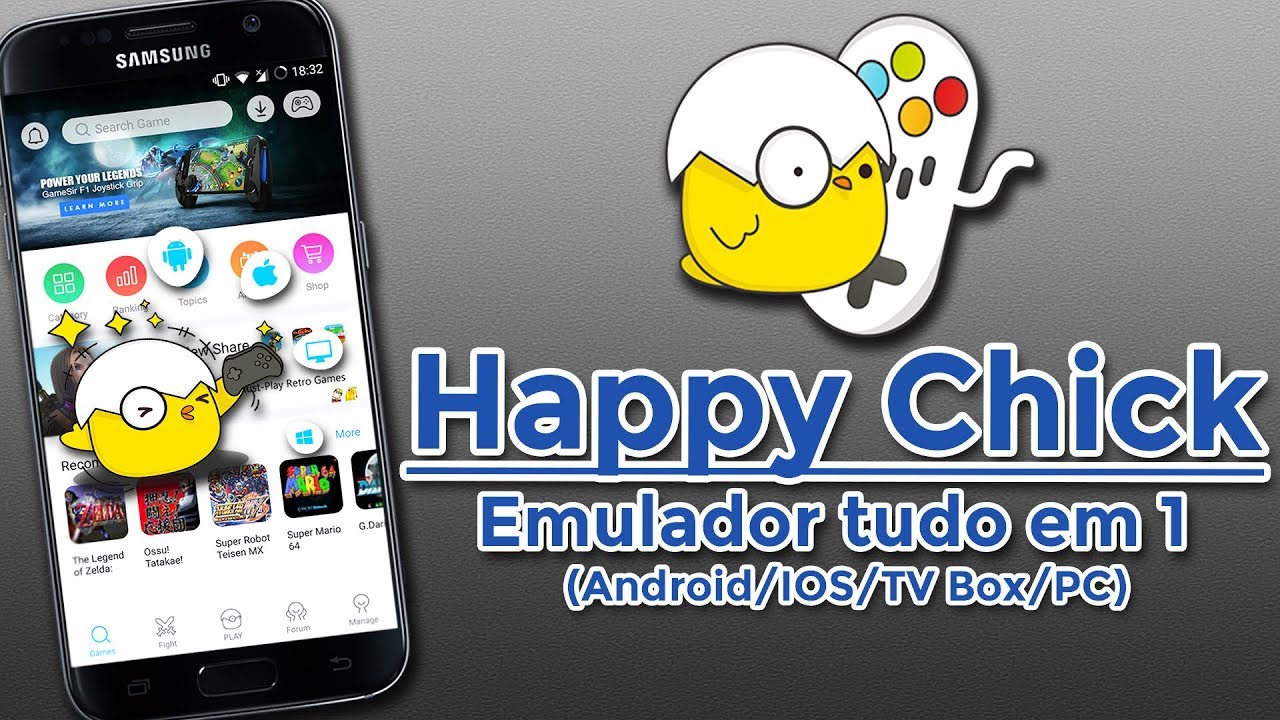 Melhor app para emular jogos antigos no Celular, Como baixar Happy