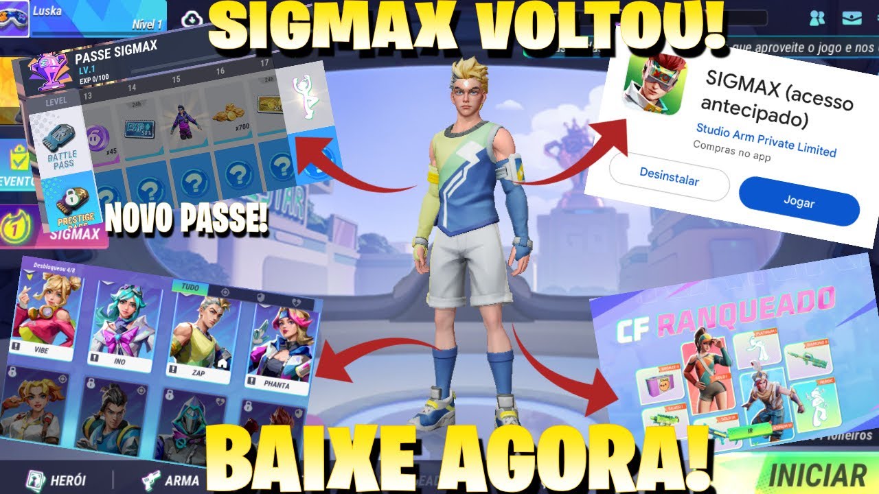 JOGUE AGORA! DOWNLOAD SIGMA APK! COMO BAIXAR SIGMA APK E JOGAR NO PC! 